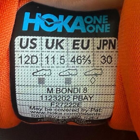 Hoka Bondi 8 “Puffins Bill” Men Running Sneakers - SZ 12 D main image 12